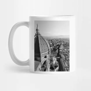 Black and White Santa Maria Del Fiore, Florence, Italy, Photography Mug